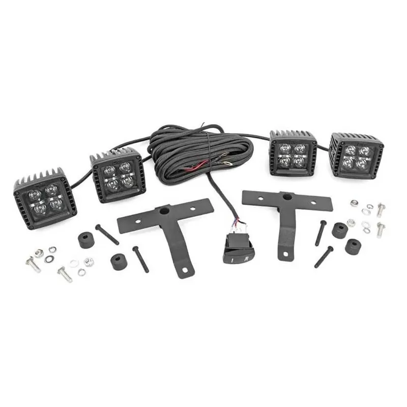 Lampy LED 2" kwadratowe white DRL Rough Country Black Series Sprawdź teraz