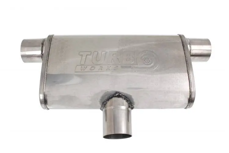 Premium Tłumik Środkowy Tylny 63,5mm (2.5 cala) TurboWorks 304SS 355mm