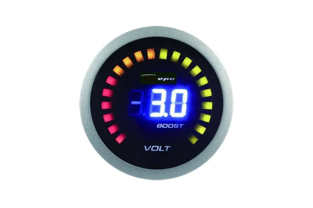 Ostatnia szansa Zegar Wskaźnik Depo 2w1 52mm Doładowanie Turbo Volt