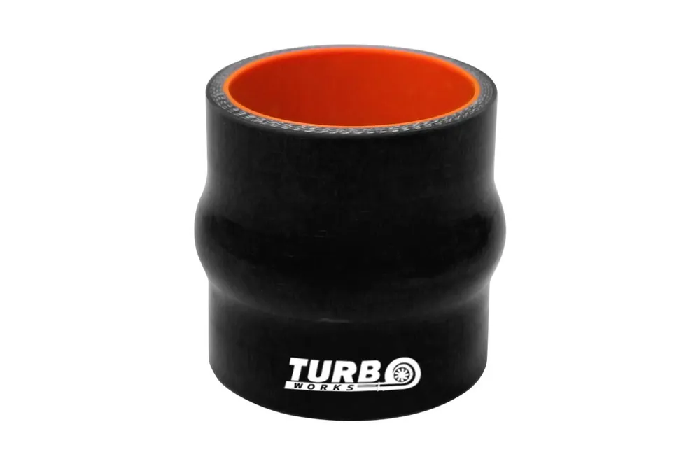 Nie przegap Łącznik silikonowy antywibracyjny TurboWorks Pro Czarny 80mm