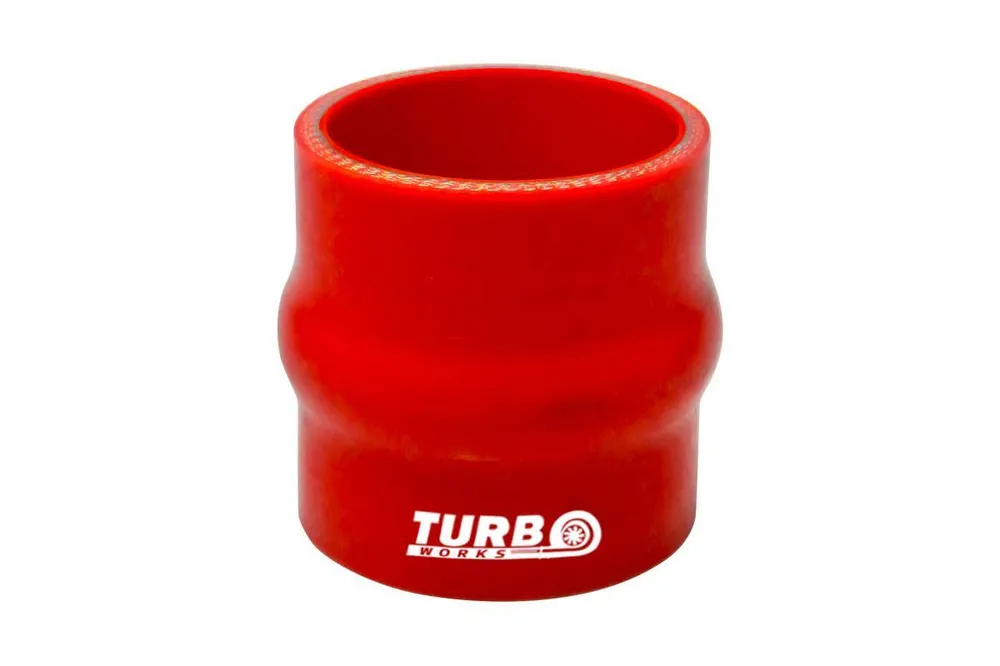Wyprzedaż Łącznik silikonowy antywibracyjny TurboWorks Czerwone 51mm