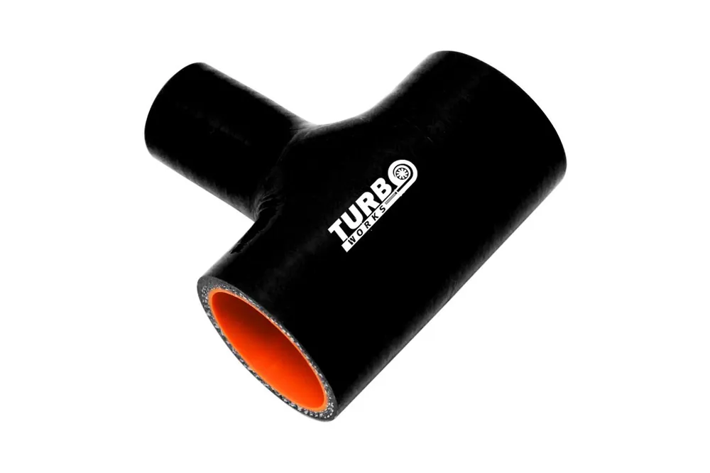 Łącznik silikonowy T-Piece TurboWorks Pro Czarny 51-32mm Wysoka jakość