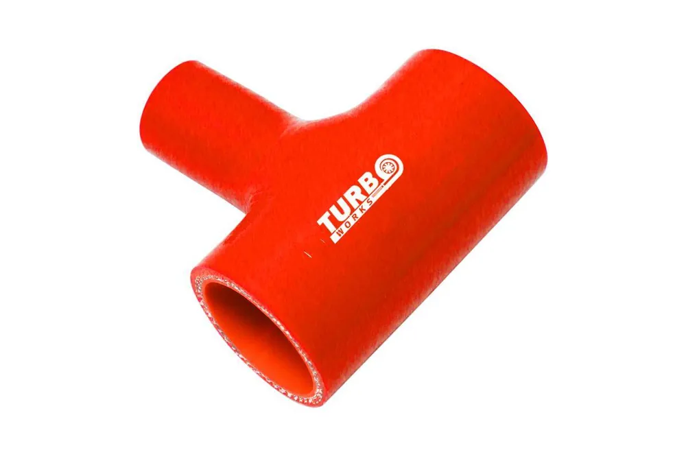 Obniżka ceny Łącznik silikonowy T-Piece TurboWorks Czerwone 51-25mm