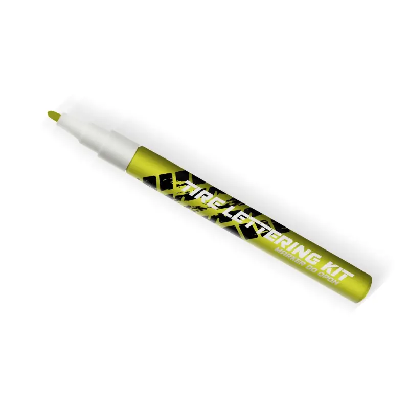 Żółty marker do opon Tire Lettering Kit - napisy na opony Popularny