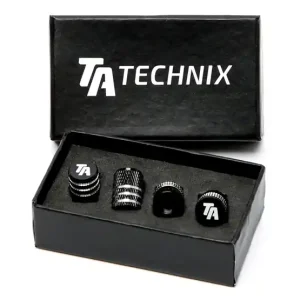 Oferta Zestaw zakrętek wentyli TA Technix Czarne Wentyle