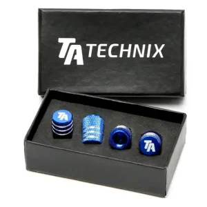 Zestaw zakrętek wentyli TA Technix Niebieskie Wentyle Nowy