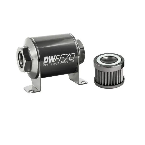 Filtr paliwa DeatschWerks 40 mikronów AN10 70mm Dostępne od ręki