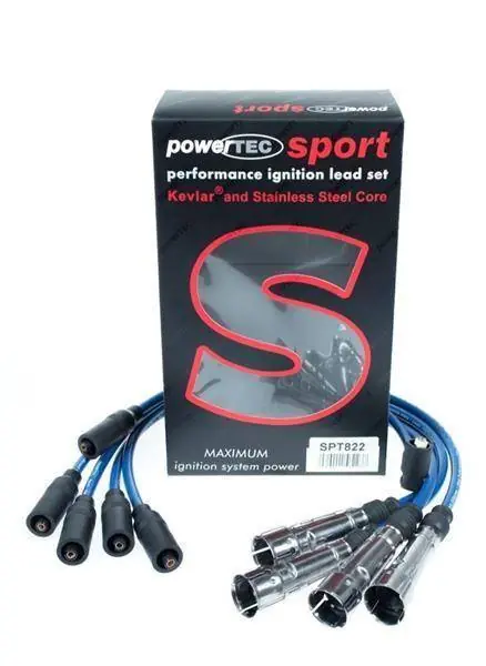 Przewody zapłonowe PowerTEC AUDI A6 COUPE CABRIOLET 1.8-2.8L 89-00 Niebieskie Nowość
