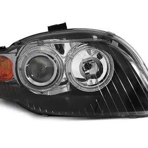 Bestseller Lampy przednie ANGEL EYES BLACK AUDI A4 B7 11.04-03.08