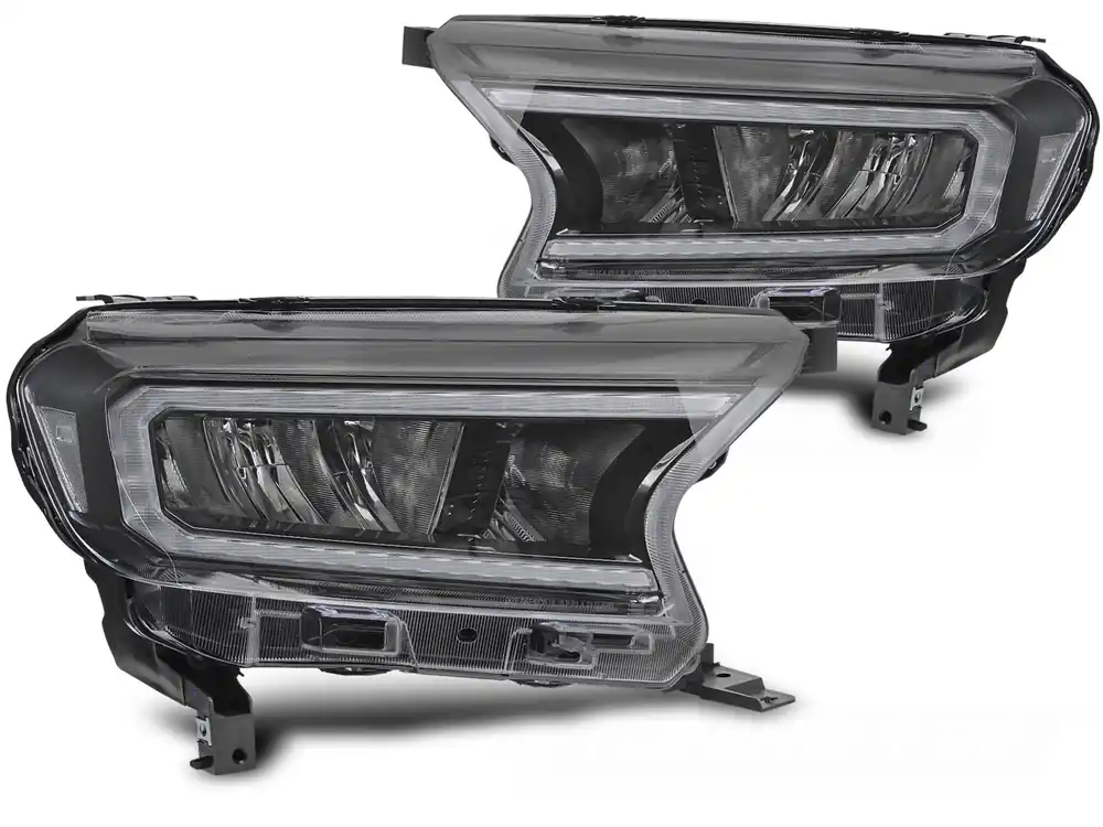 Niska cena Lampy przednie LED BLACK FORD RANGER V 16-22