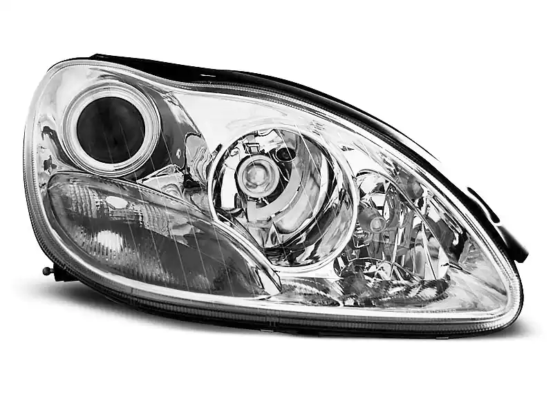 Lampy przednie XENON CHROME MERCEDES W220 S-KLASA 09.98-02 Obniżka ceny