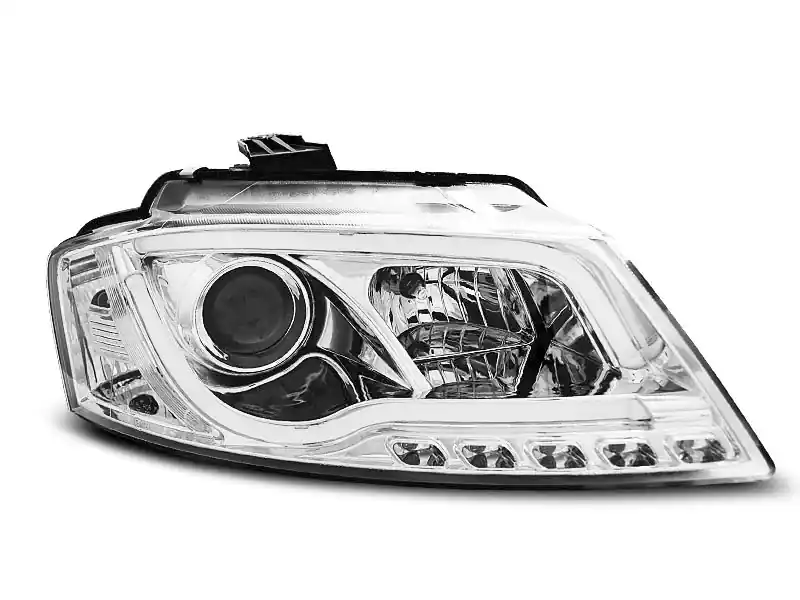 Rabat Lampy przednie TUBE LIGHT DRL CHROME AUDI A3 8P 08-12