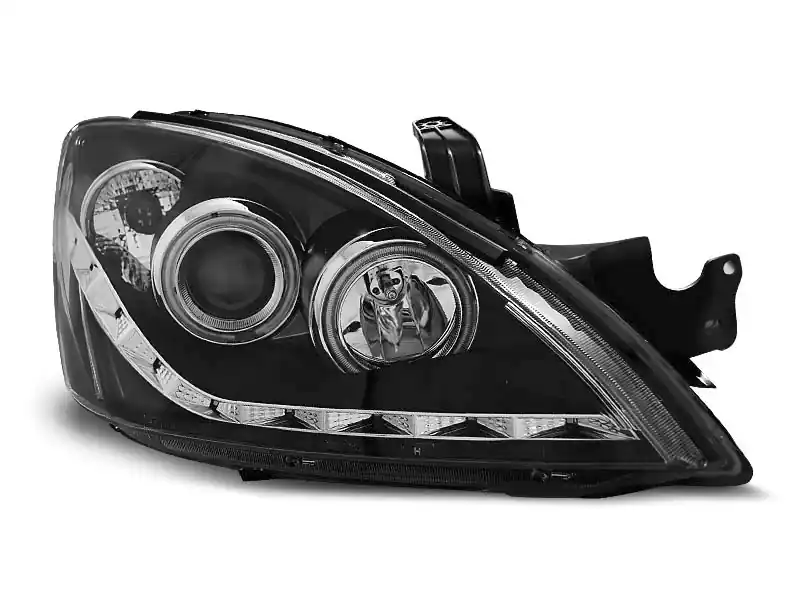 Kup online Lampy przednie MITSUBISHI LANCER 7 04-07 (+DRL) BLACK