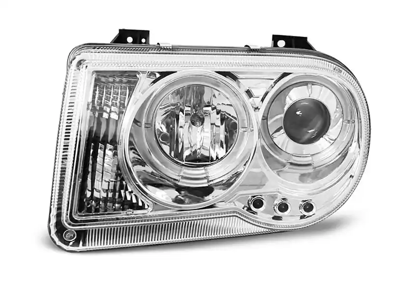 Taniej Lampy przednie CHRYSLER 300C 05-10 ANGEL EYES CHROME