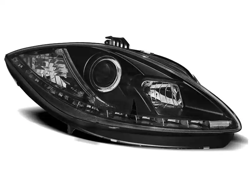 Lampy przednie TRUE DRL BLACK SEAT LEON ALTEA 09-12 Okazja