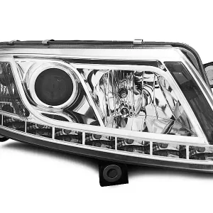 Bezpieczna płatność Lampy przednie XENON TRUE DRL CHROME AUDI A6 C6 04.04-08