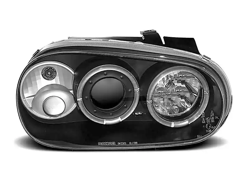 Zamów teraz Lampy przednie ANGEL EYES BLACK VW GOLF 4 09.97-09.03
