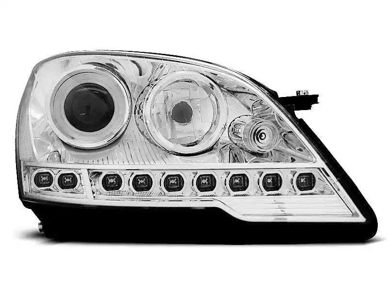 Lampy przednie (+DRL) CHROME MERCEDES W164 ML M-KLASA 08- Hit sprzedaży