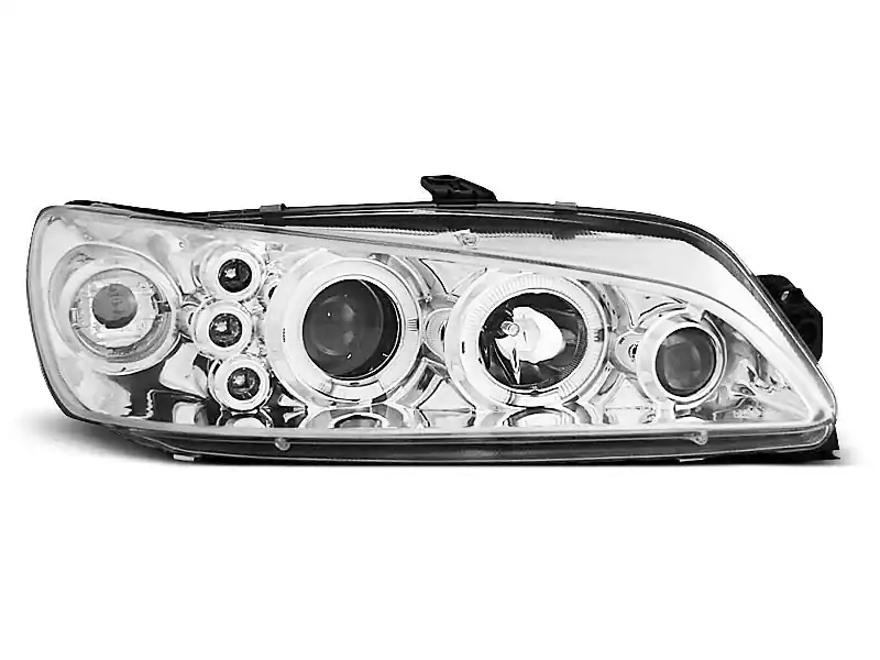 Lampy przednie PEUGEOT 306 05.97-03.01 ANGEL EYES CHROME Bezpieczne zakupy