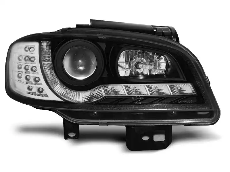 Zamów teraz Lampy przednie (+DRL) BLACK SEAT IBIZA/CORDOBA 09.99-03.02