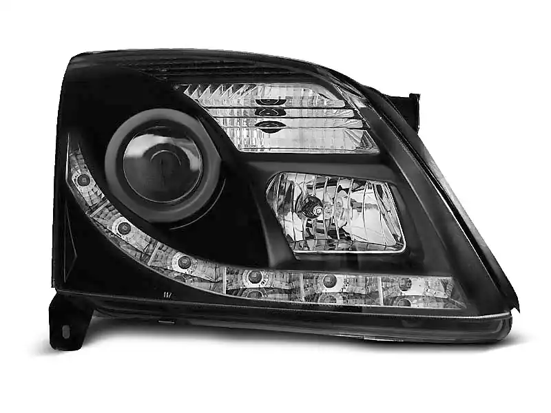 Darmowy zwrot Lampy przednie OPEL VECTRA C 04.02-08.05 (+DRL) BLACK