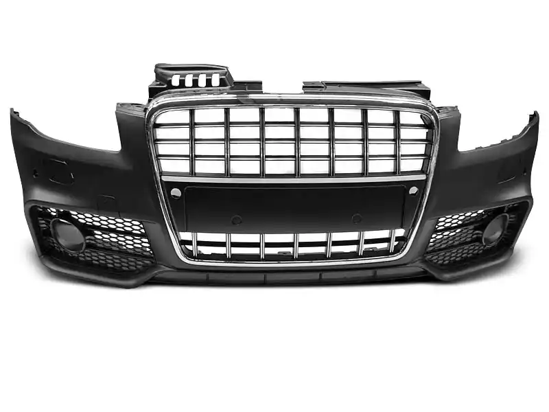 Do wyczerpania zapasów Przedni zderzak SPORT CHROME BLACK PDC AUDI A4 04-08
