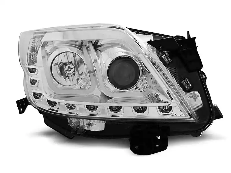 Lampy przednie TOYOTA LAND CRUISER 150 09-13 TUBE LIGHT CHROME Taniej