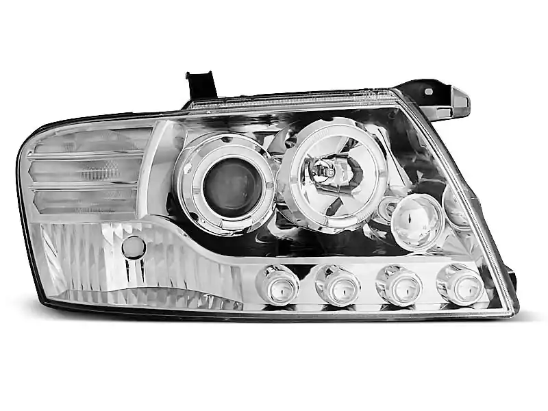 Ekspresowa dostawa Lampy przednie MITSUBISHI PAJERO V60 00-06 ANGEL EYES CHROME