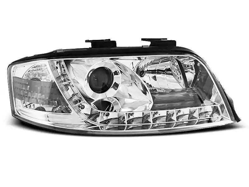 Ekspresowa dostawa Lampy przednie (+DRL) CHROME AUDI A6 06.01-05.04