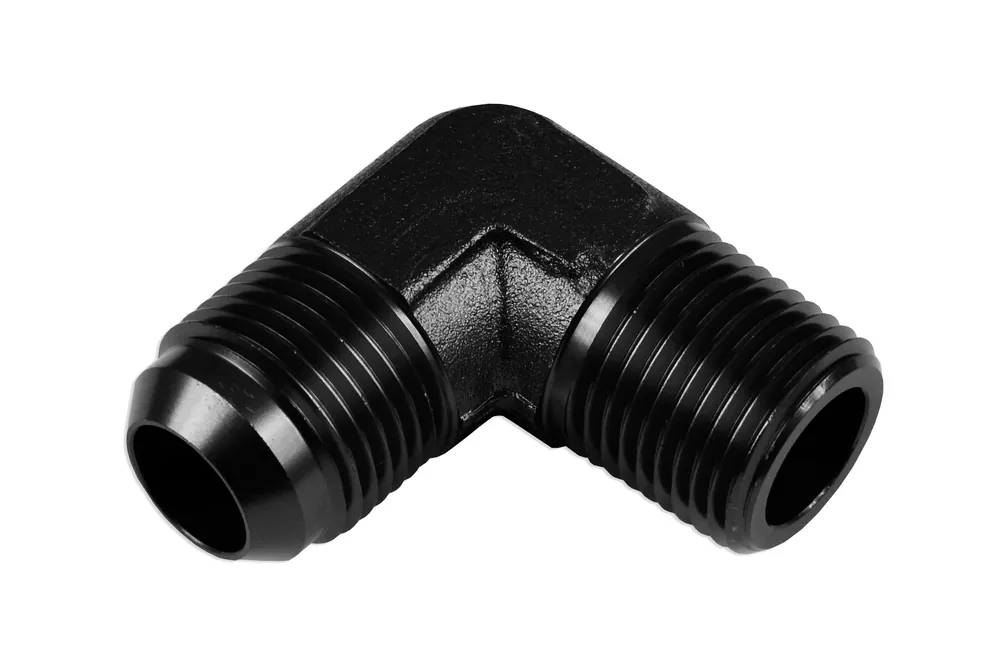 Zamów teraz AN6-1/8 NPT 90st Nypel adapter męsko-męski Czarny FMIC