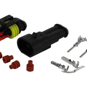 Złącze Superseal 2-pinowe kpl gniazdo + wtyczka Premium