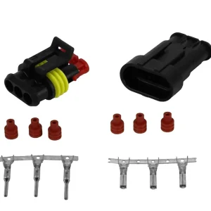 Złącze SUPERSEAL 3-pinowe Kpl gniazdo + wtyczka Premium