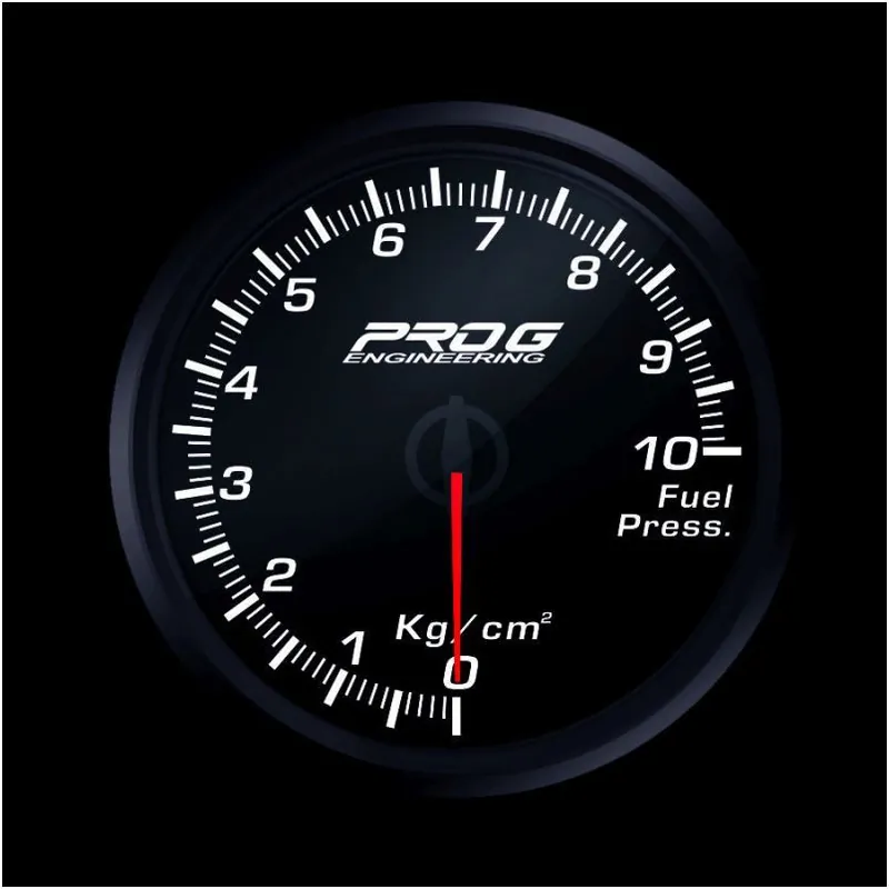 Nie przegap Wskaźnik Pro G Race Series RC, ciśnienia paliwa Kg/cm2 WHITE 52mm