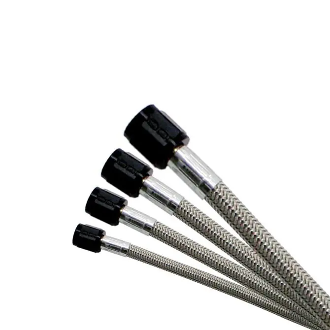 Kup teraz 3AN (3Ft) Stainless Steel Braided Hose (Black Ends) Nitrous Express NX 10036