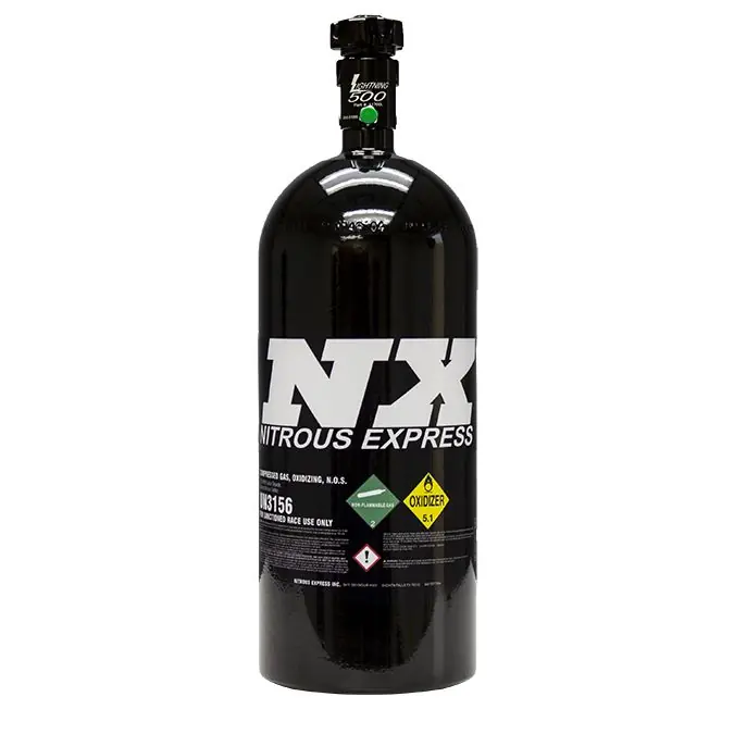 Ostatnie sztuki Czarna Butla do nitro Nitrous Express NX 11100B 4.5kg (10Lb) zawór lightning 500
