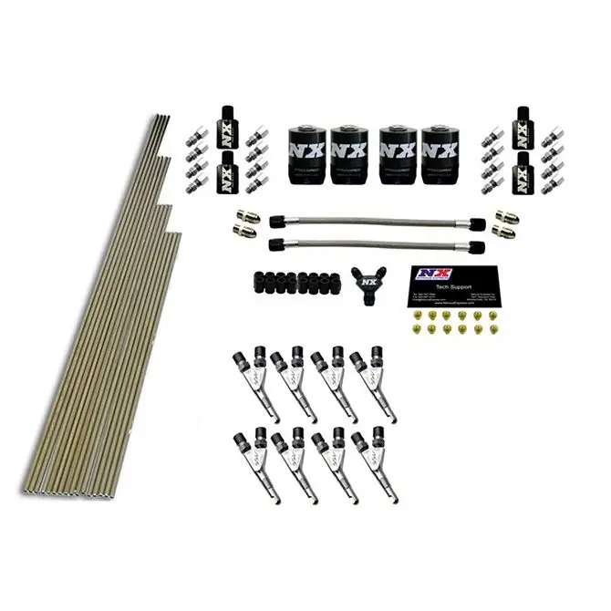 8-Cyl SSV Nozzle Intake Plumbing Kit with All Necessary Hardware Nitrous Express NX 13383 Zniżka