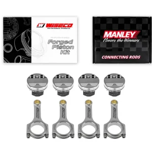 Bestseller Kute tłoki Wiseco + korbowody Manley H-beam Mazda Miata MX-5 / Protege 1.8l 16V BP 83.50mm CR 8.4 1