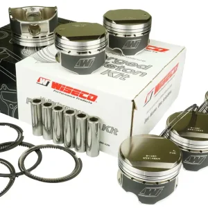 Bezpieczna płatność Kute tłoki silnika Wiseco 6 cyl, Toyota Supra 7MGTE 3.0l 24V Bore 3.307 (84.00mm) Size +1.0mm Compression Ratio 9.18