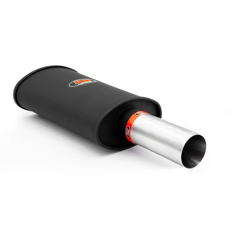 Do wyczerpania zapasów Tłumik końcowy RM108 dł. 330 mm wejście 2x50 mm / 2 cale końcówka 76 mm RM Motors