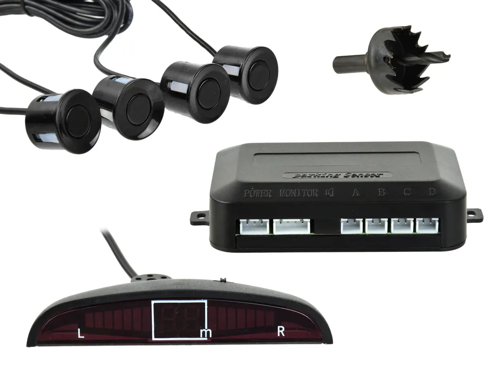 Cena promocyjna Czujniki parkowania/cofania LCD 4 sensory parktronic GEKO