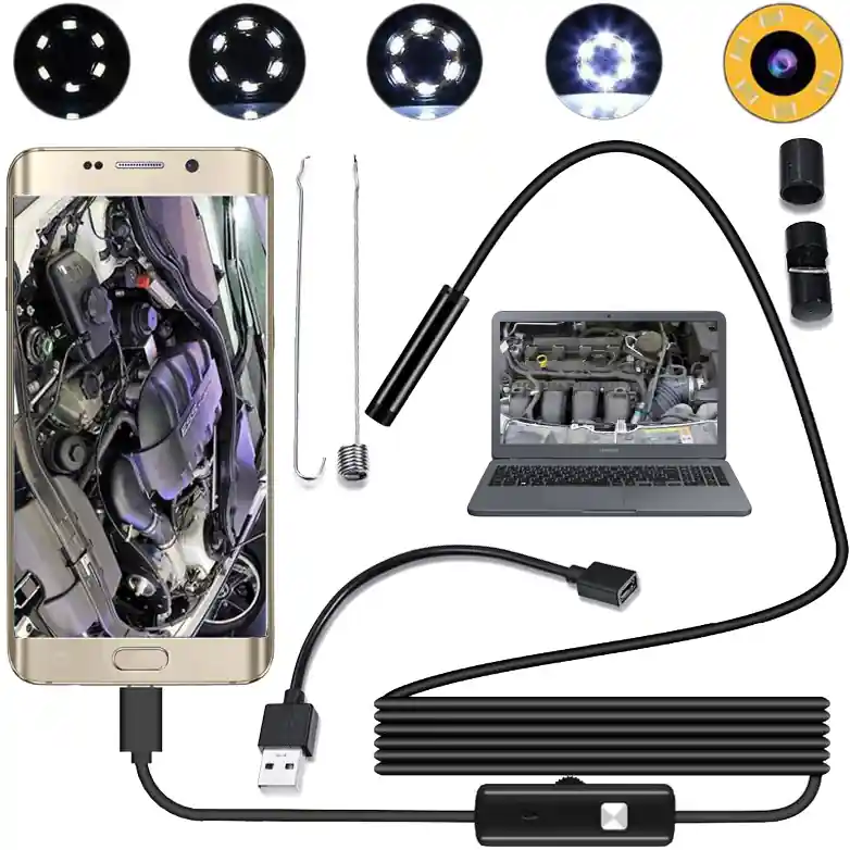 Kup teraz Endoskop kamera inspekcyjna USB LED 2 m (Windows, Android) GEKO